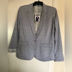 COMPANY ELLEN TRACY SIZE S Women's Gray Heather Blazer NEW !